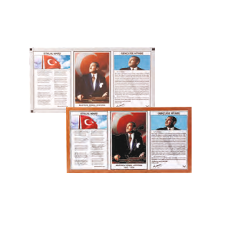 İstiklal Marşı, Gençliğe Hitabe, Atatürk Panosu 